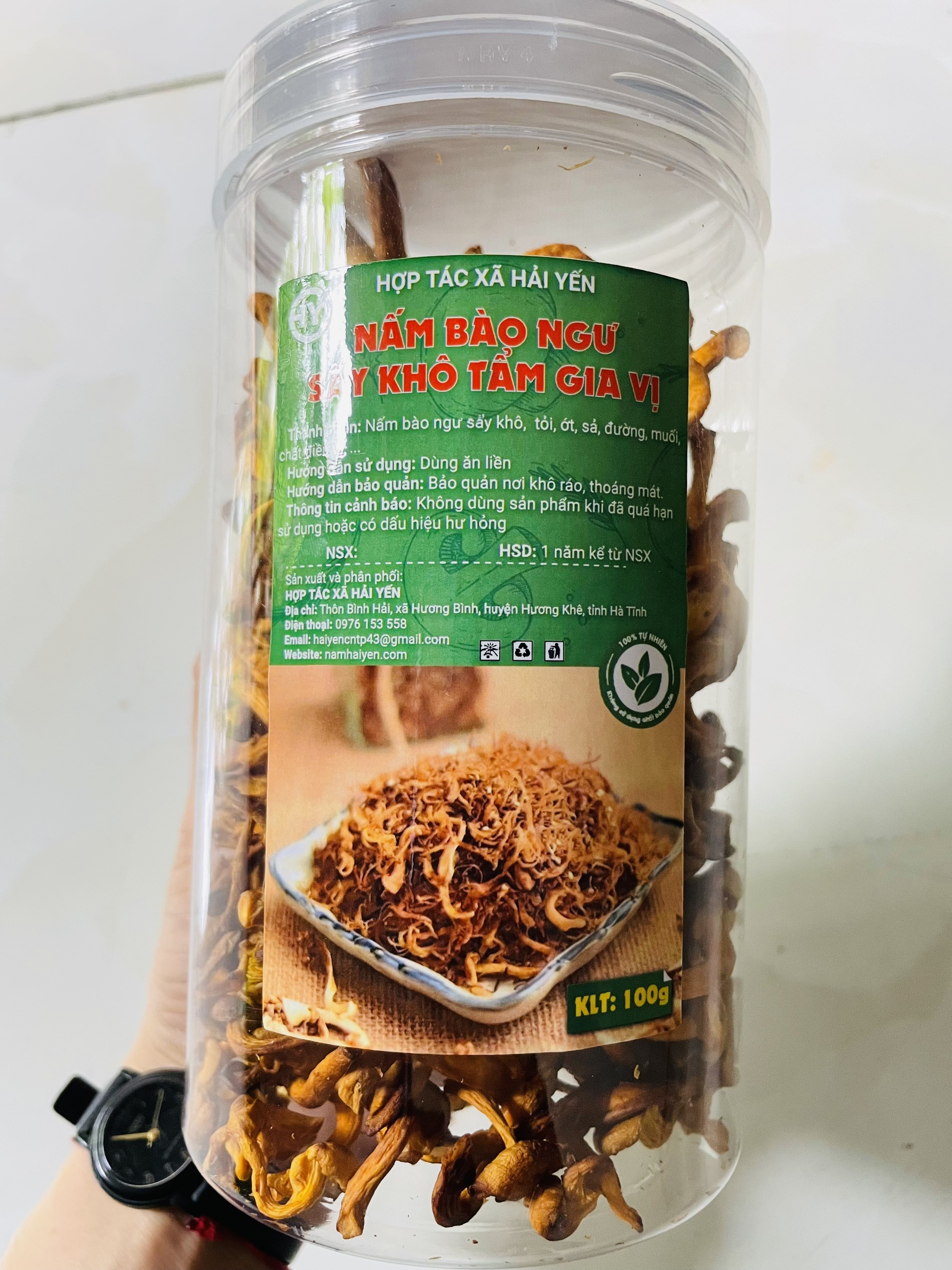 Nấm bào ngư sấy khô tẩm gia vị